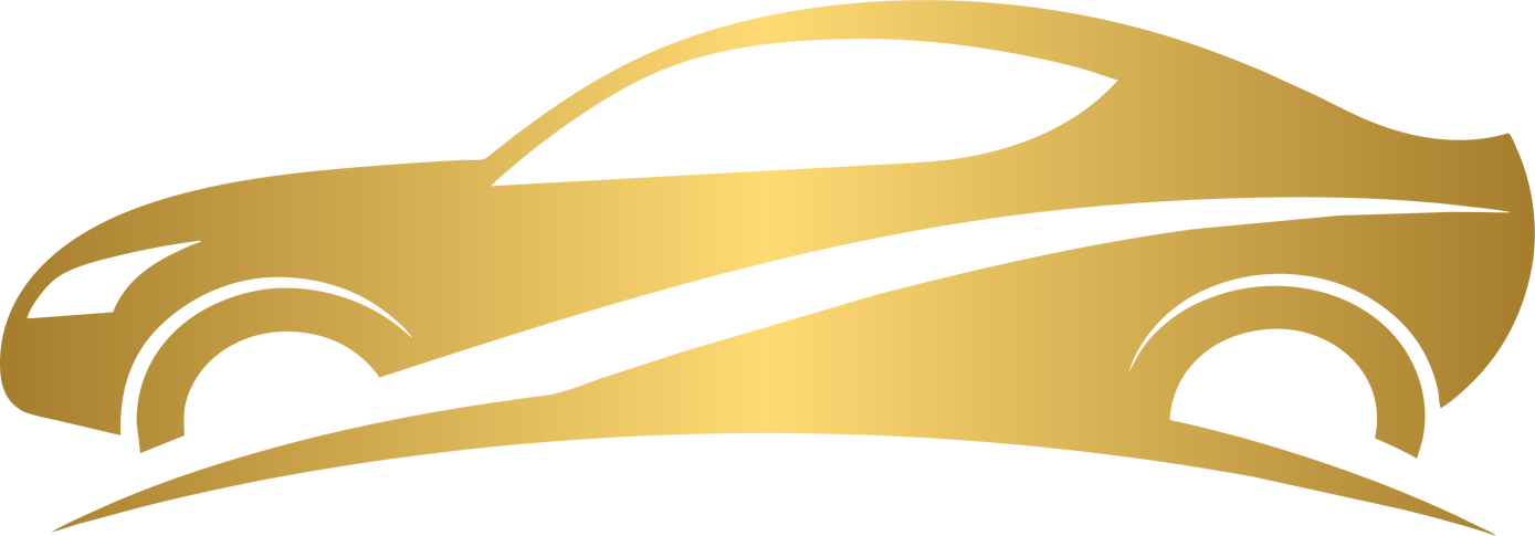 Golden car icon logo
